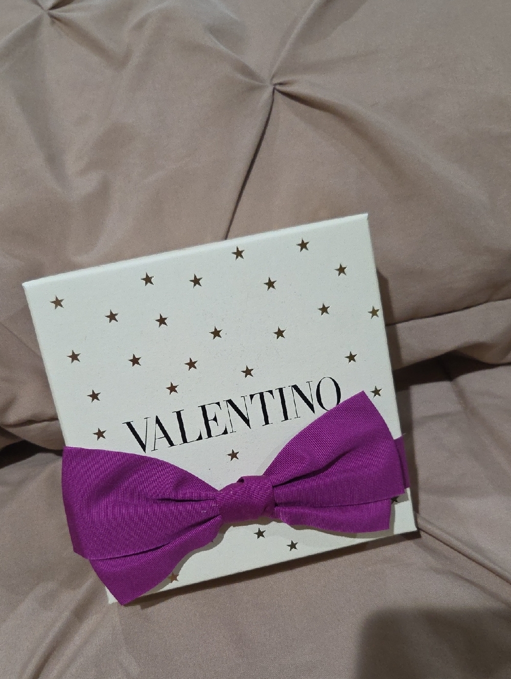 Valentino Garavani Purple Grosgrain Bow Hair Accessory